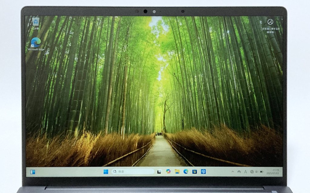 画像タイトル Dell Pro 13 Premium ディスプレイ。アスペクト比16:10で非光沢。