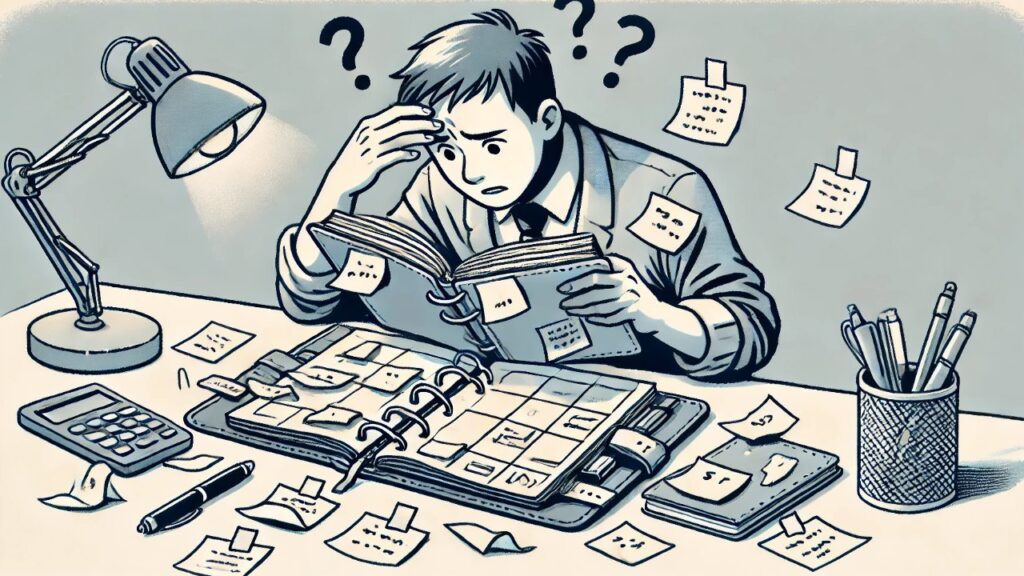 手帳やノートで管理していると、パスワード探しに時間をとられることは多い