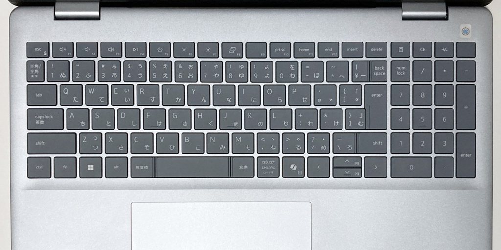 画像タイトル Dell 16 Plus DB15255 キーレイアウト