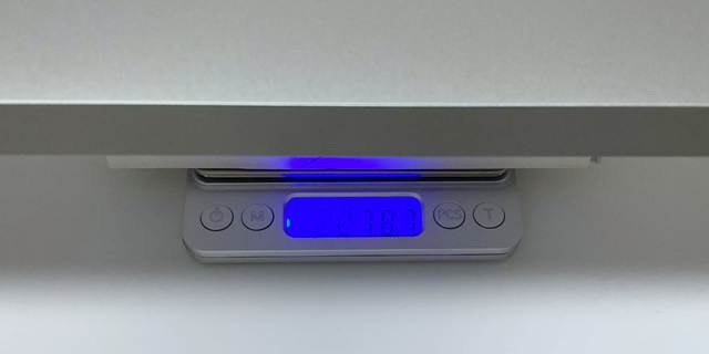 Dell 16 Premium DA16250の重量（実測値）